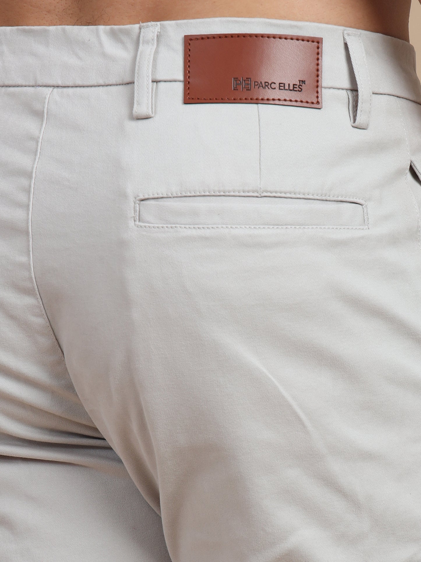 Cream Cargo Pants for Men
