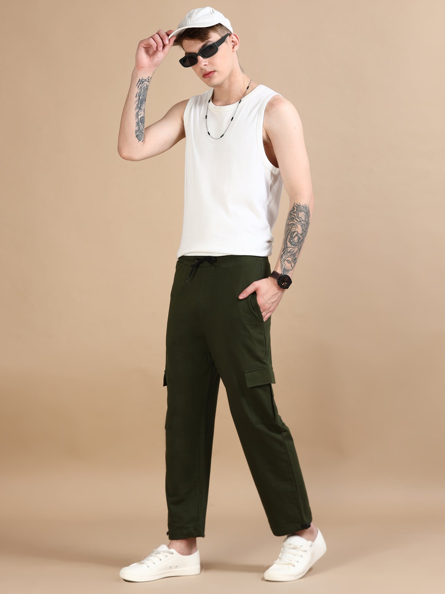 Olive Cargo Pant for Men