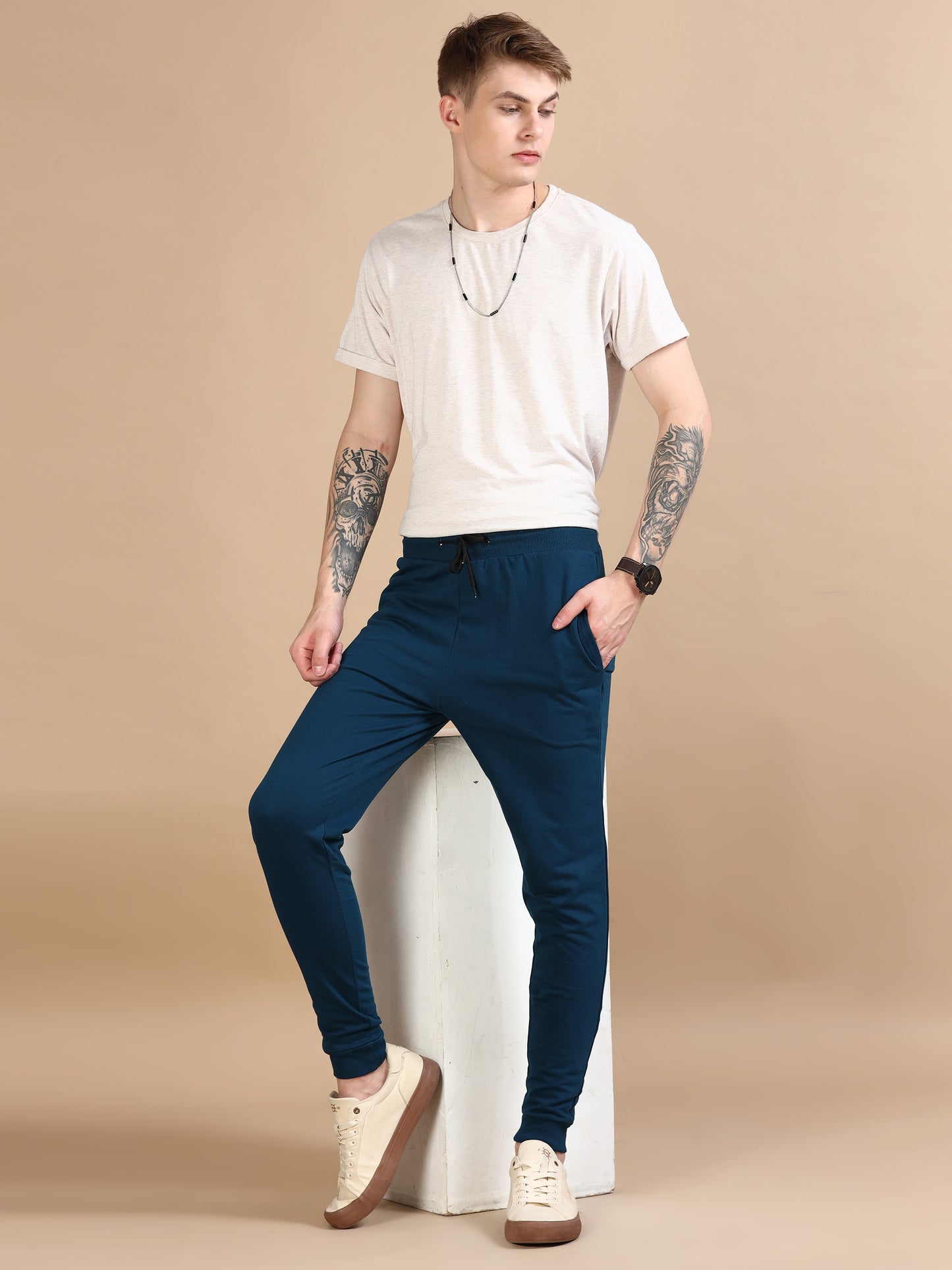 Mens Blue Joggers Pant