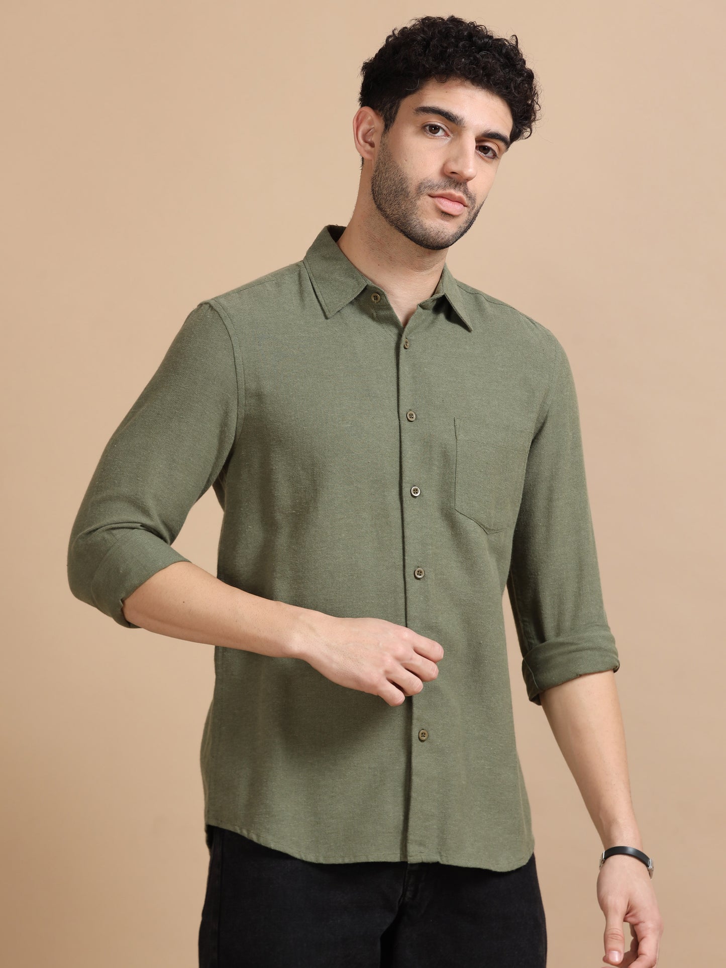 Men's Olive Green Shirt