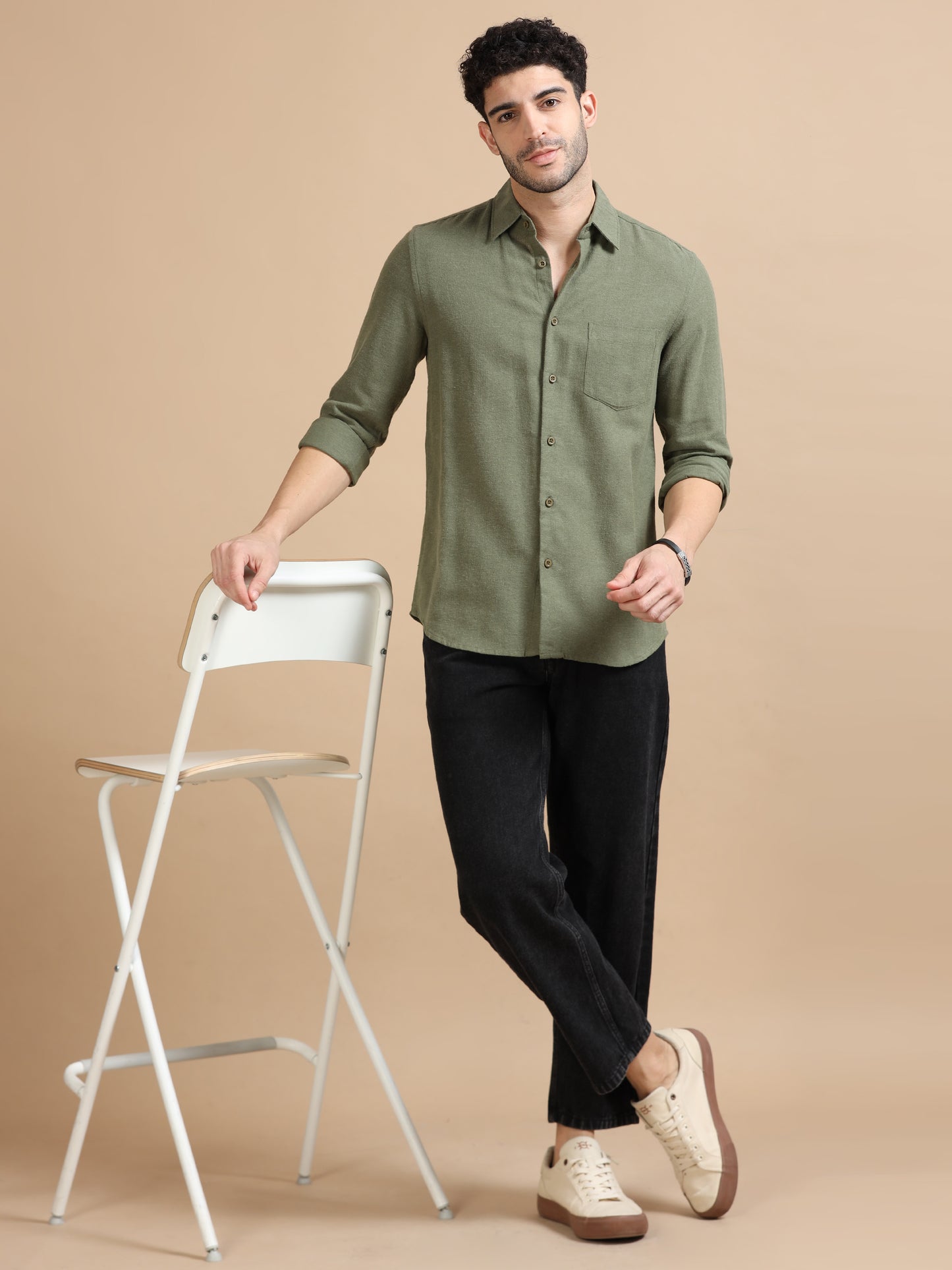Men's Olive Green Shirt