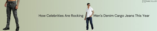 How Celebrities Are Rocking Men's Denim Cargo Jeans This Year