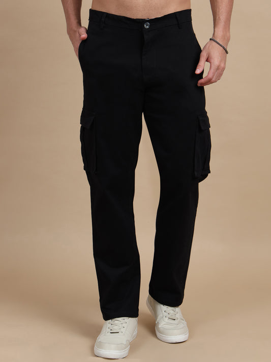 Black Cargo Pants for Men