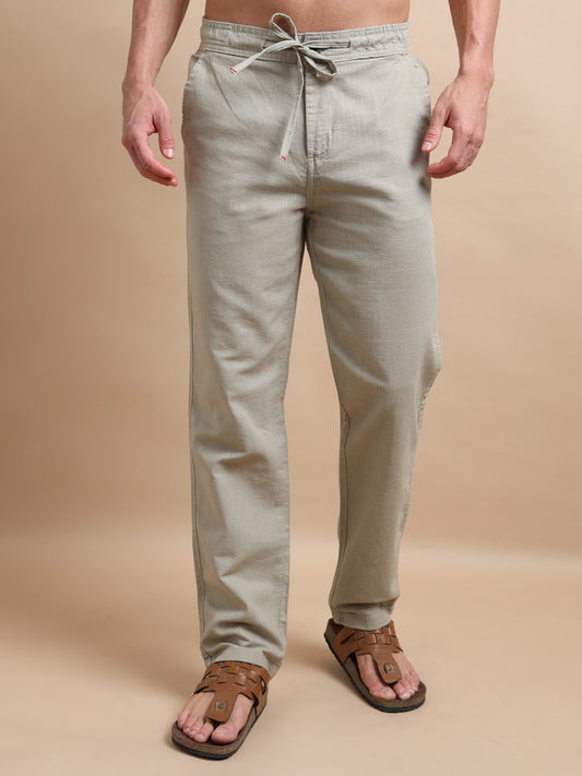 Bronco Cotton Mens Linen Trousers