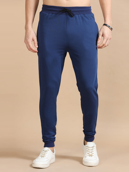 Mens Navy Blue Joggers Pant